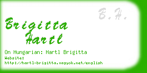 brigitta hartl business card